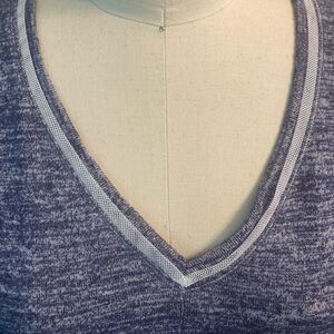 Laurie Felt LA soft dolman sleeve blue lightweight blue sweater